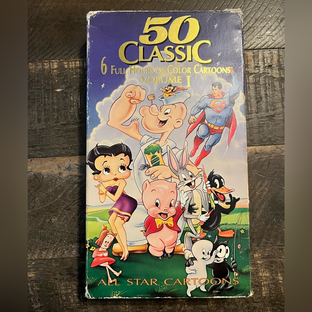 50 Classic Volume 1 - All Star Cartoons (Blue) VHS